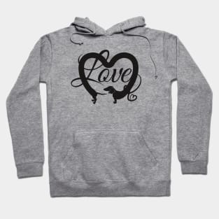 Dachshund love Hoodie